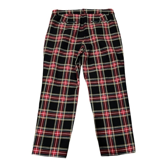 J. CREW Kallie Stewart Tartan Plaid Pant Christmas Holiday Size 8 NEW - Picture 11 of 11